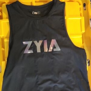 ZYIA Navy Tank with Iridescent Logo